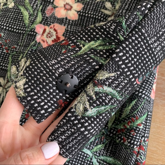 Zara Embroidered Blazer Jacket Small - Picture 5 of 7